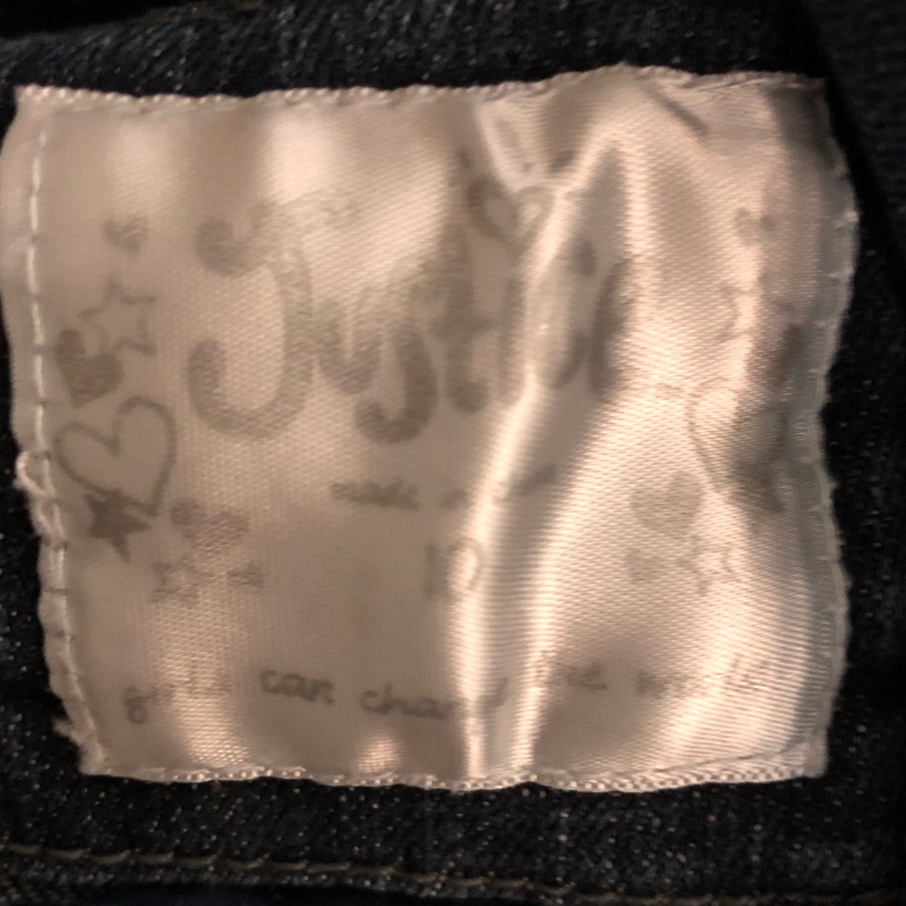 Justice Denim bolero with rhinestone accents - Picture 3 of 5